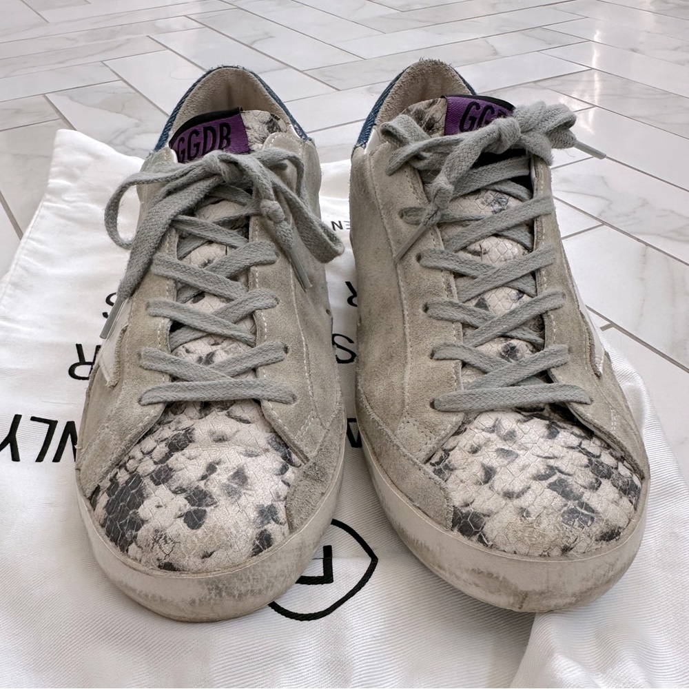 Golden Goose Superstar Python Print Suede Sneaker… - image 5